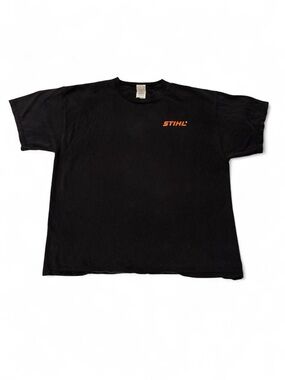 Men's Black Stihl Logo Crew Neck T-Shirt